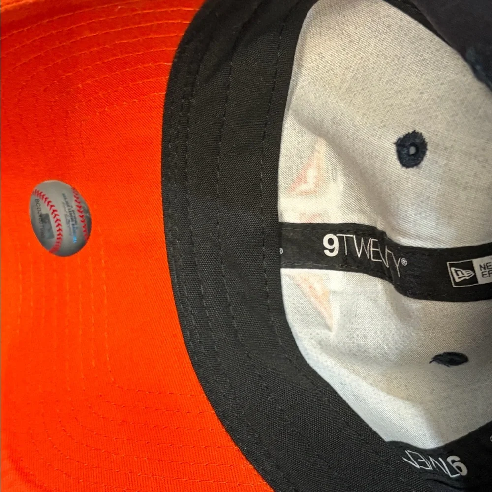 New Era 9Twenty MLB Houston Astros Hat One Size Orange Bill